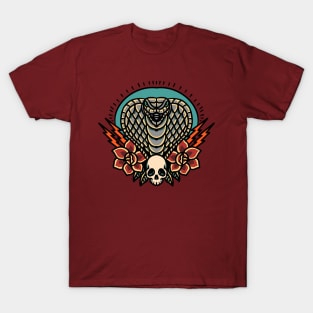 cobra and roses tattoo T-Shirt